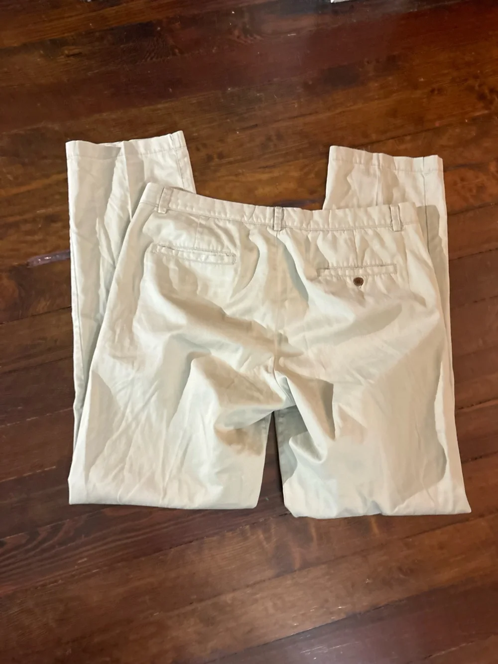 Ll bean signature slim straight fit chinos pants size 38x36